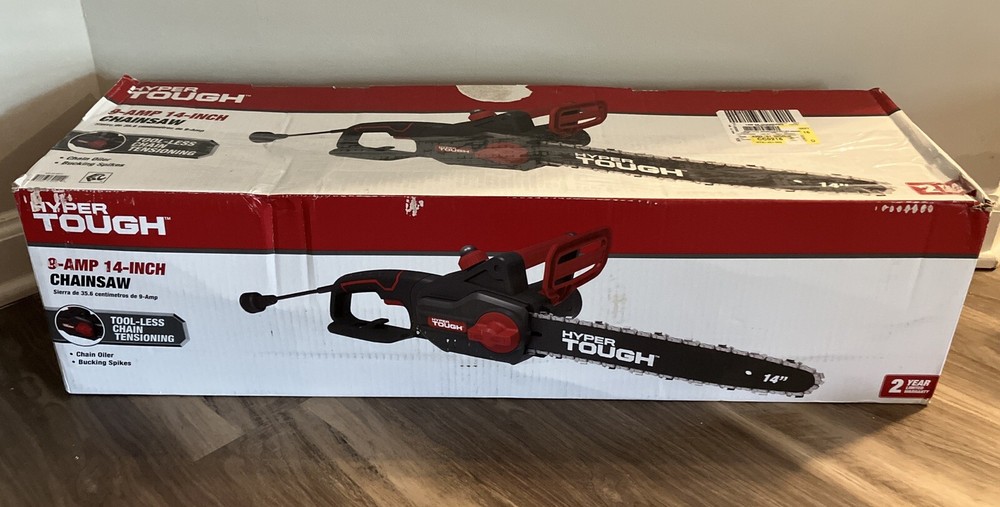 Hyper Tough 14-Inch 9 Amp Electric Chainsaw HT21-401-002-01 New in Box