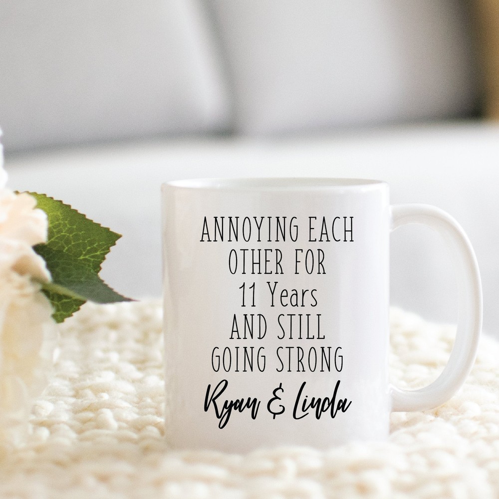Personalized Gift For 11th Wedding Anniversary Custom Cup From Wife To Husband