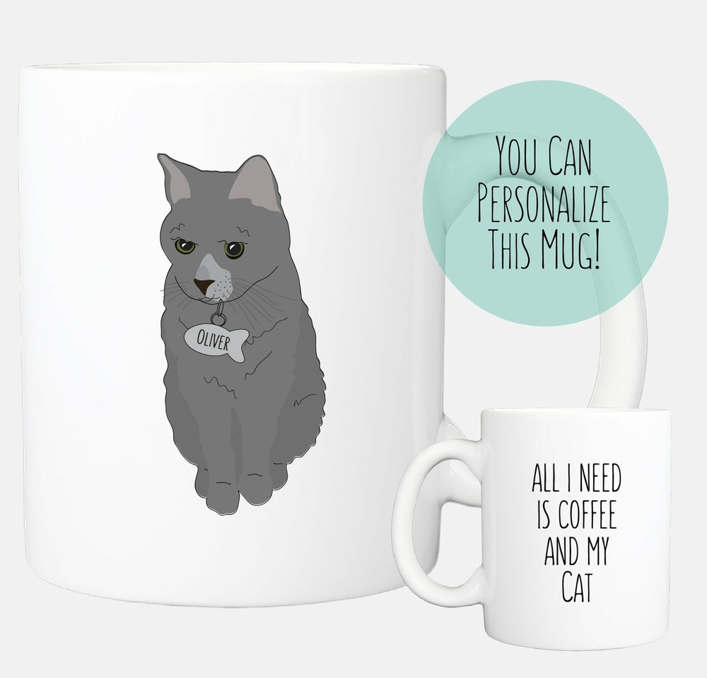Cat Mug Cat Coffee Mug Personalized Cat Lover Gifts Shorthair Cat