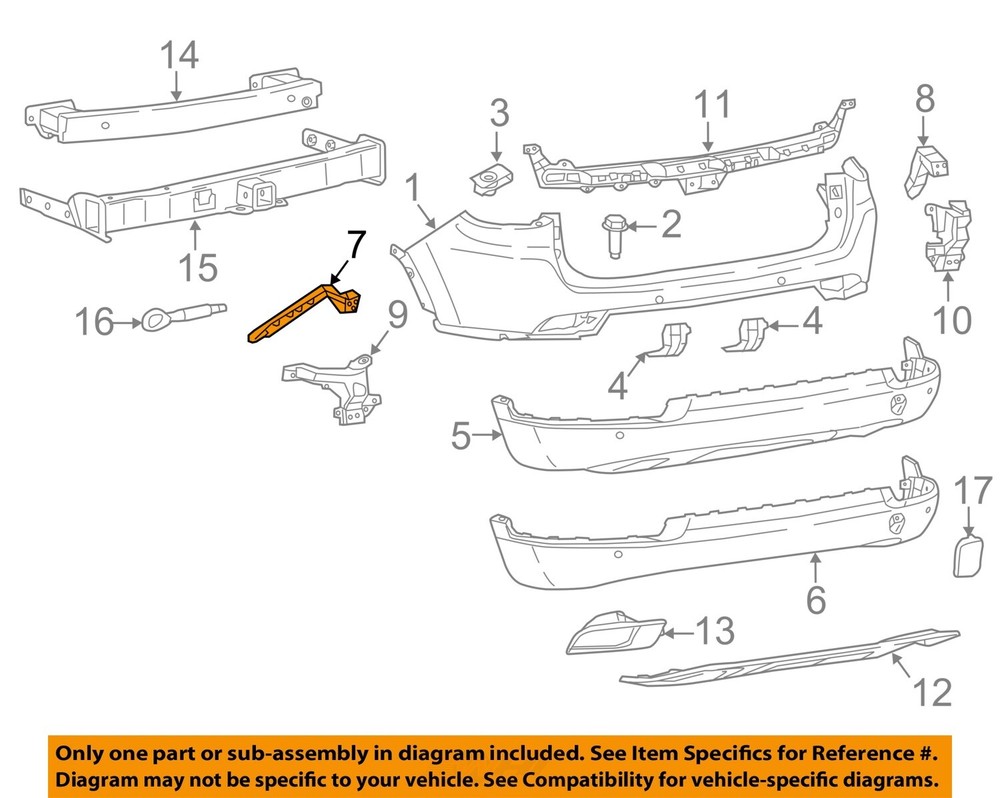 CHRYSLER OEM 17-22 Compass Upper Bumper Bracket 68244462AB