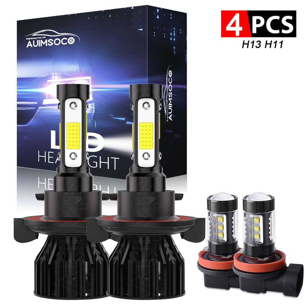 For Nissan Sentra 2004-2012 LED Headlight High/Low + Fog Light Bulbs Combo 6000K