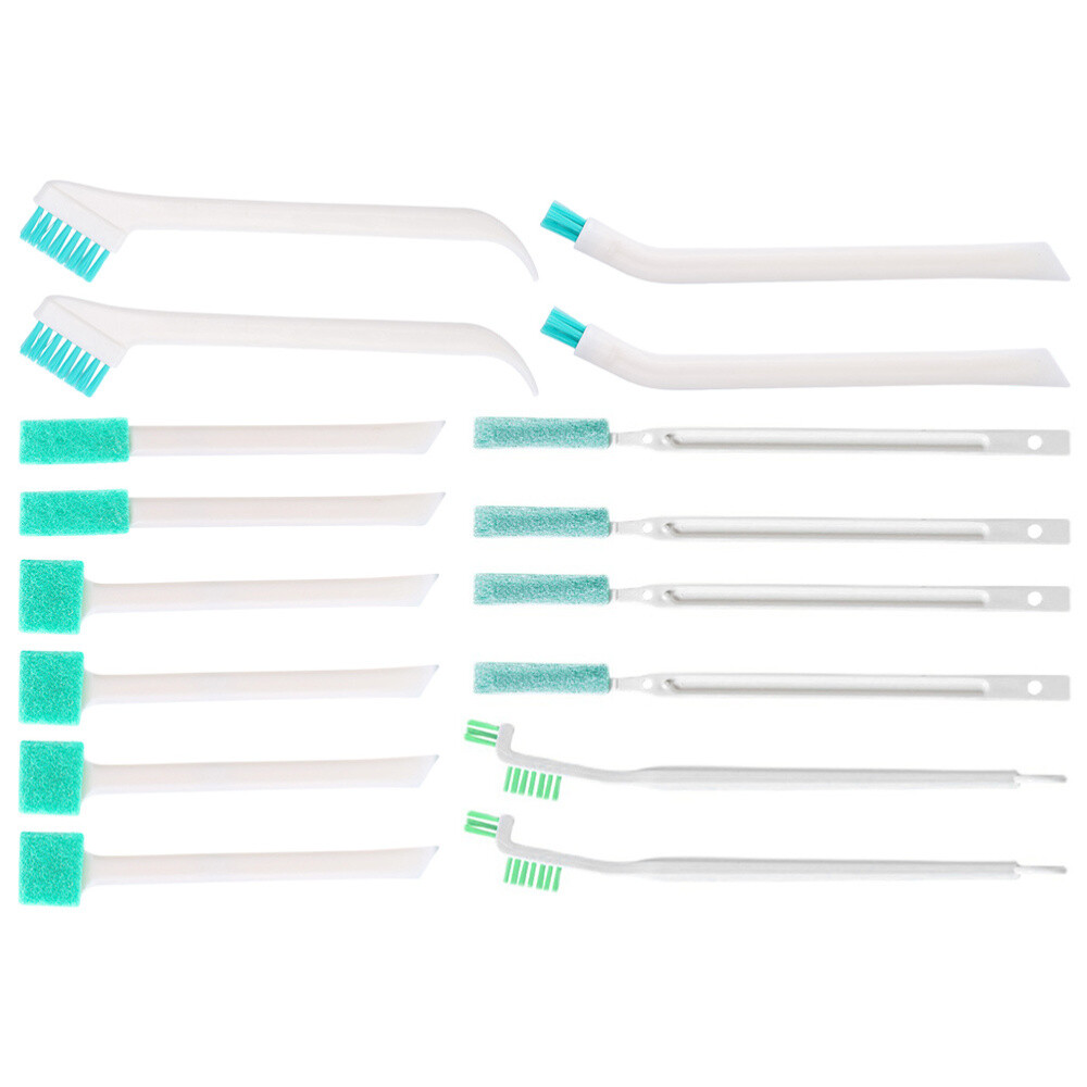 16-piece bottle cleaning brush set for baby bottles and small cups