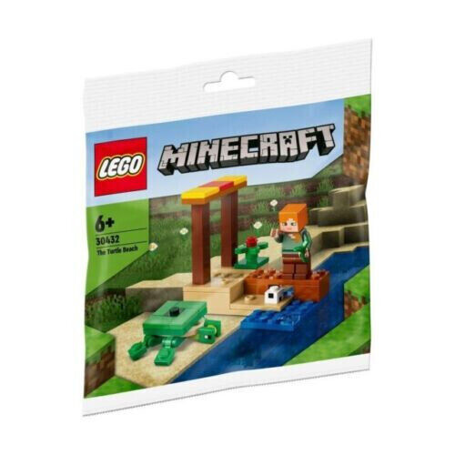 Lego Minecraft The Turtle Beach 30432 Poly Bag Set New Factory Sealed 2022