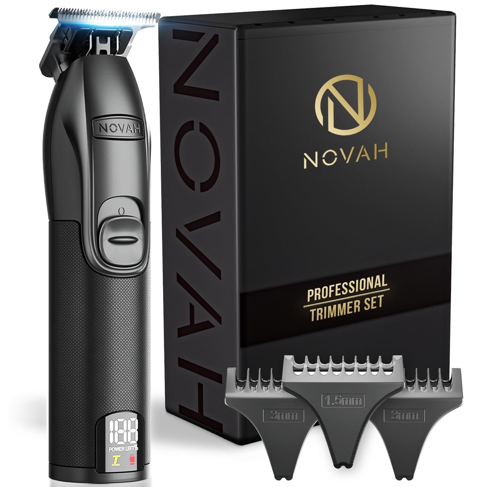 Professional Cordless Hair Trimmer for Men - Barber-Grade T-Shape Design