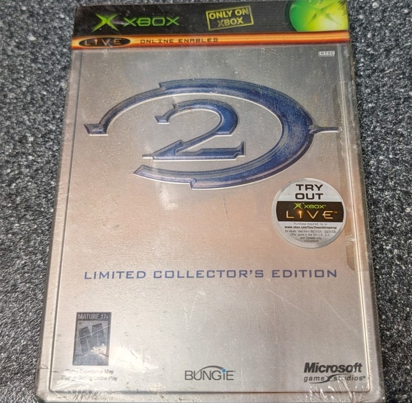 Halo 2 Limited Collector's Edition Steelbook Sealed For Xbox No rust