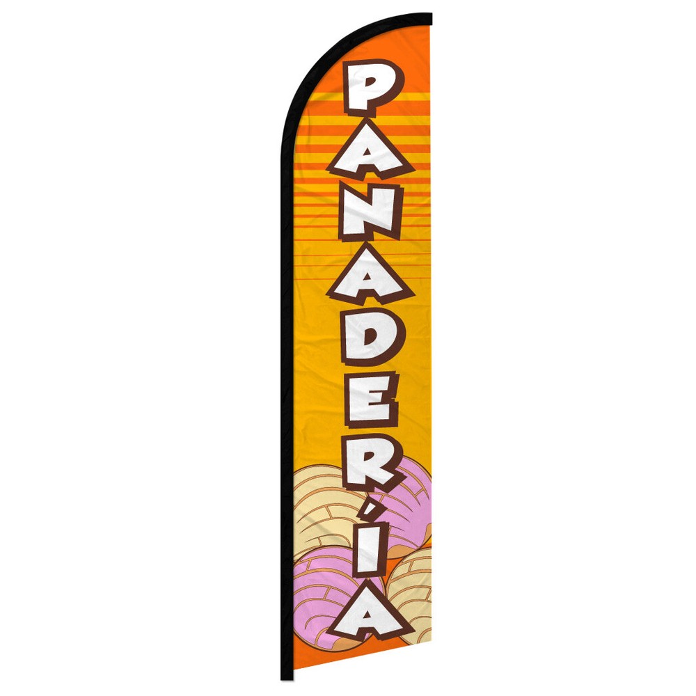 Panaderia Windless Swooper Flag for Bakeries – Vibrant, Durable, and Eye-Catching Outdoor Advertising for Food Businesses