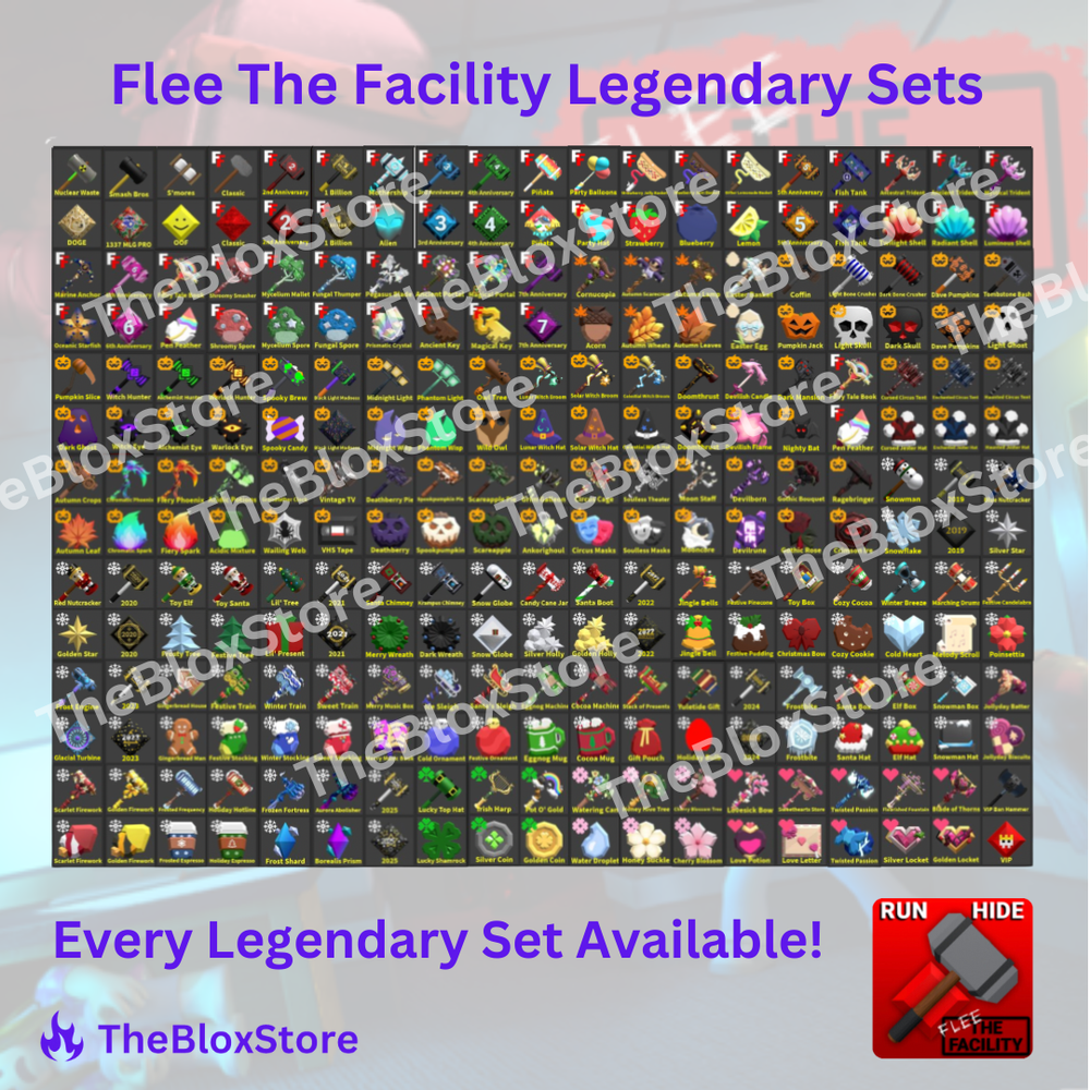 FTF Flee The Facility Full Legendary Sets Bundle Fast Delivery