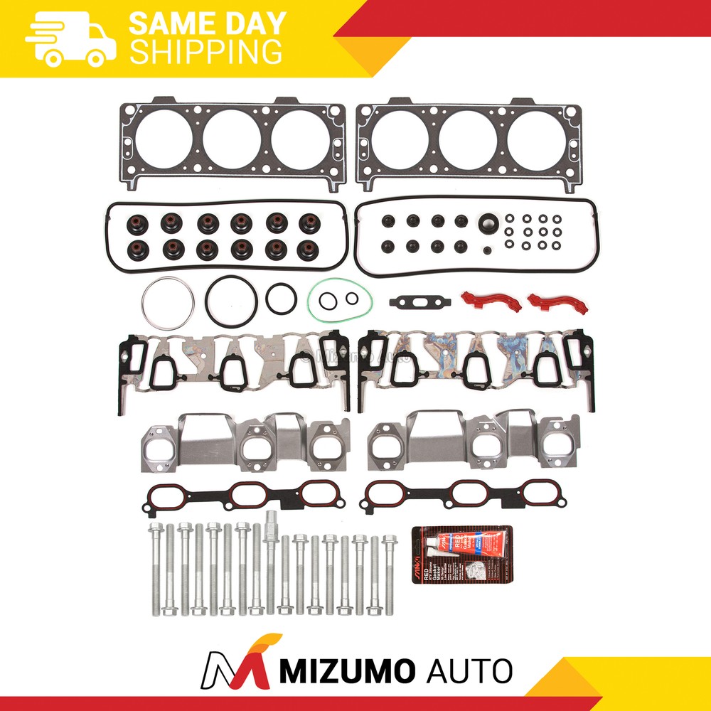 Head Gasket Bolts Set Fit 05-09 Chevrolet Equinox Pontiac Torrent 3.4 OHV 9