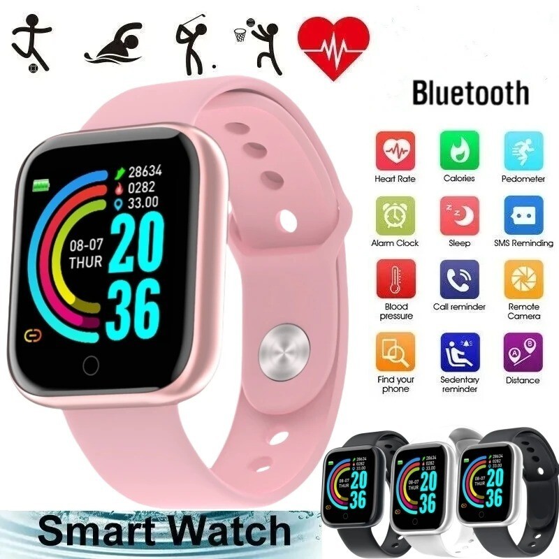 Smartwatch for Women and Men, Bluetooth Wristwatch, Phone Connected, Music Playe