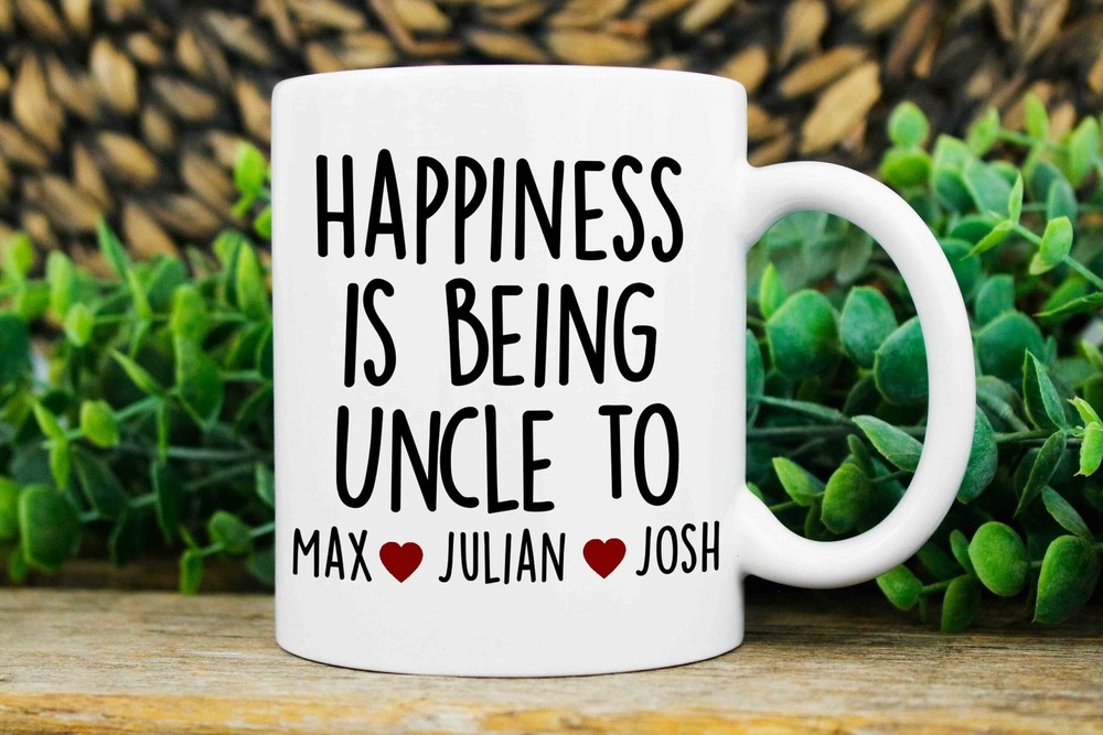 Uncle Gifts Custom Uncle Mug Uncle Christmas Gift Personalized Mug With Kids