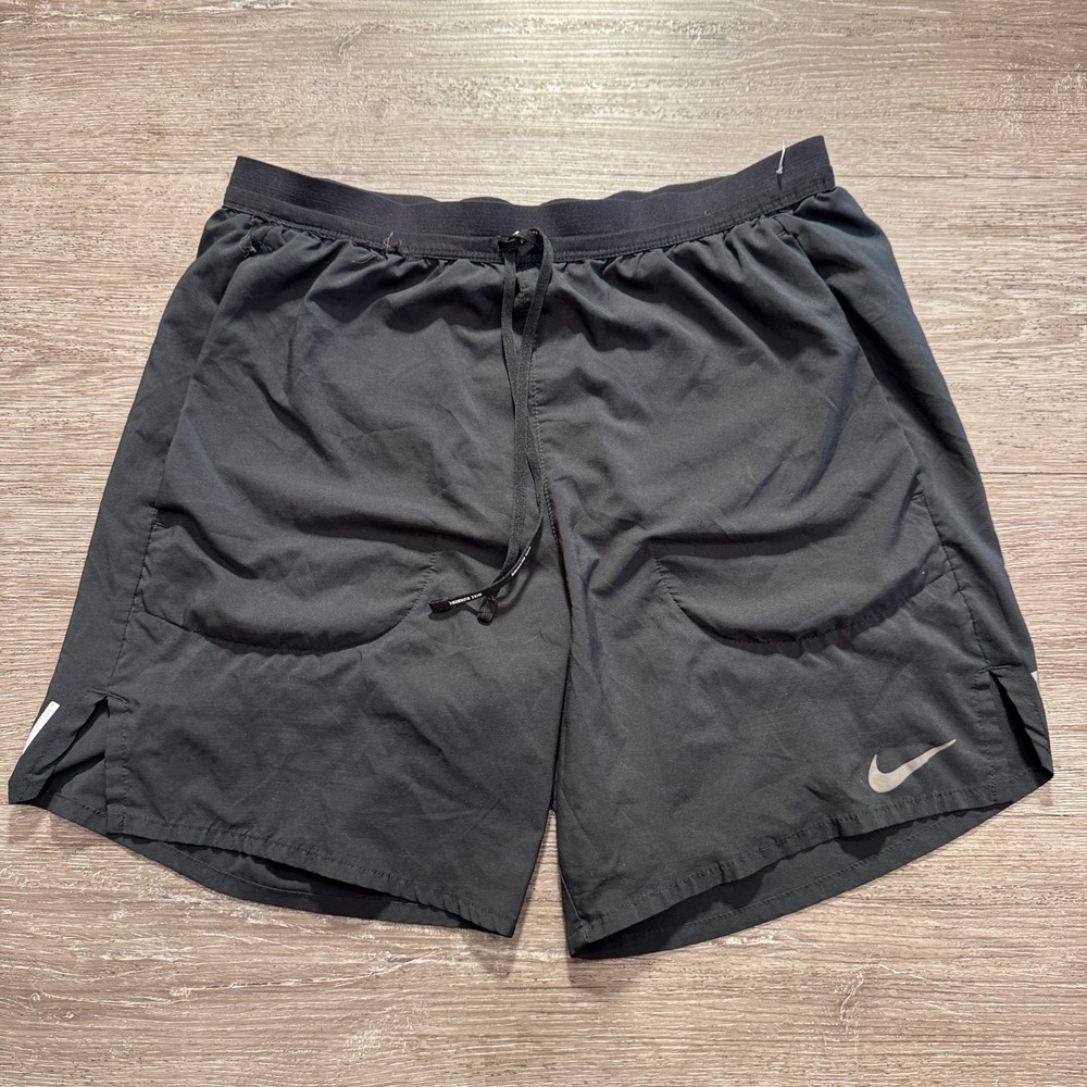 Nike Shorts Mens Medium Black Running Flex Stride Lined Outdoor Workout Lounge