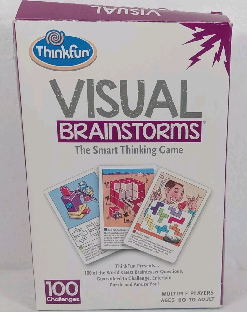 Visual Brainstorms Game The Smart Thinking Game Think Fun Damaged Packaging