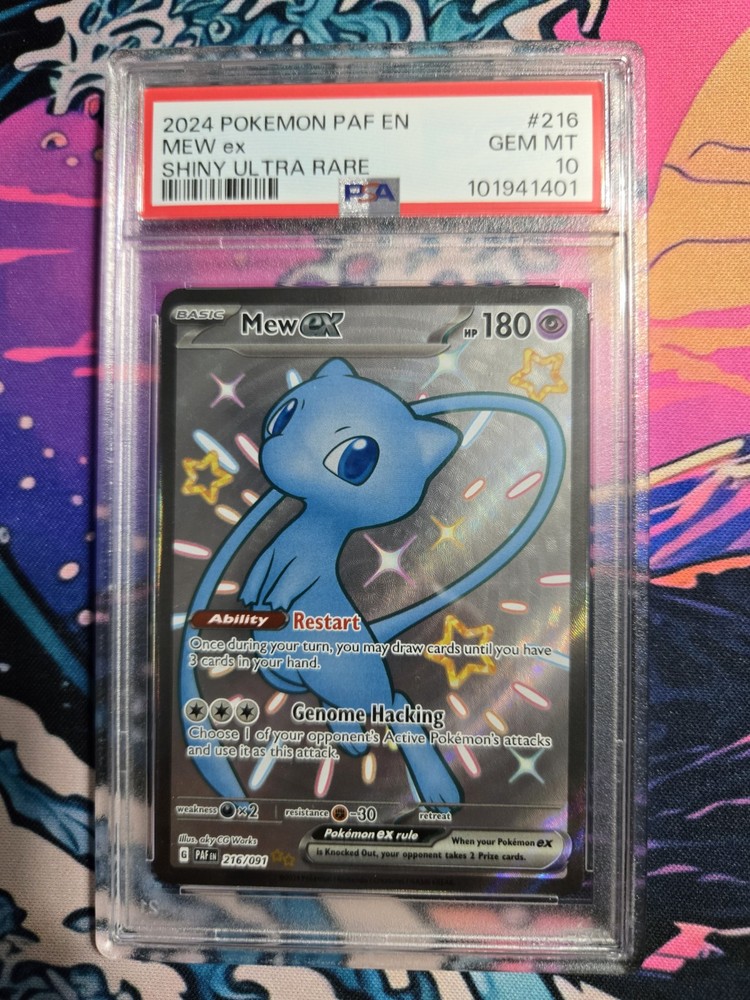 2024 POKEMON PAF EN-PALDEAN FATES SHINY ULTRA RARE #216 MEW EX PSA 10