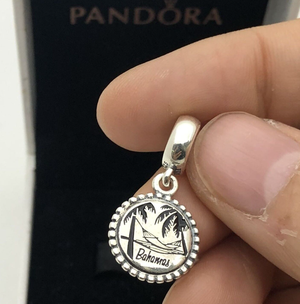 Pandora Bahamas Charm Bahamas Travel Vacation Charm  S925 Silver with box