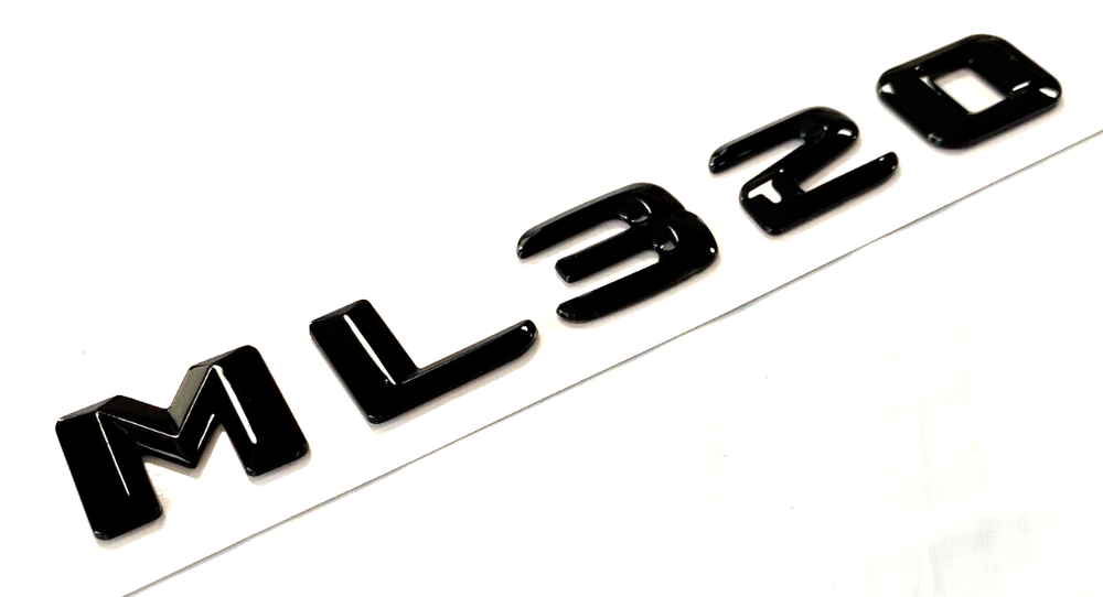 GLOSS BLACK ML320 FOR MERCEDES ML320 REAR TRUNK LIFTGATE EMBLEM BADGE NAMEPLATE