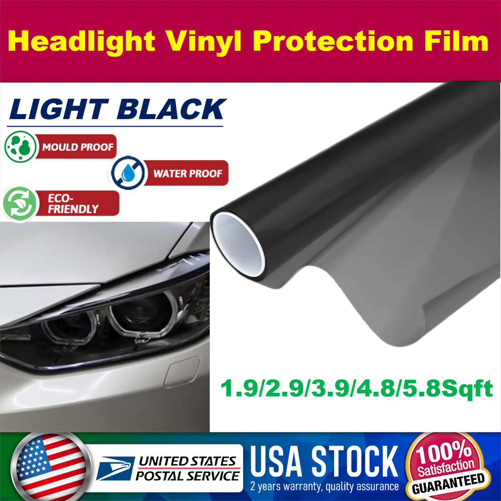 Car Headlight Taillight Tint Lens Film Smoke Fog Light Vinyl Wrap Decals Sticker