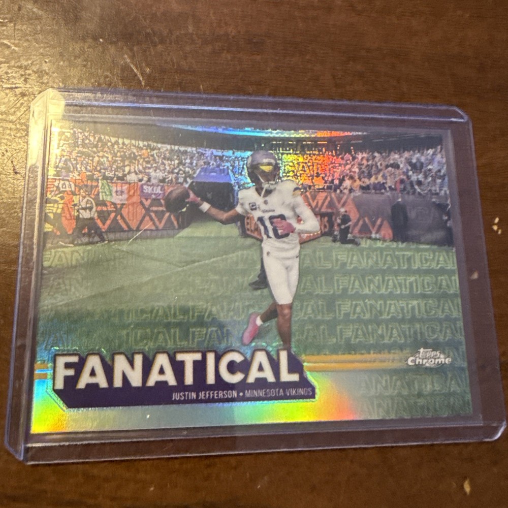 2025 Topps Chrome Justin Jefferson FANATICAL SSP FF-19 Case Hit