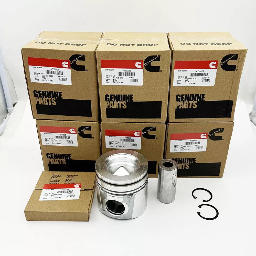 6-Piece Piston & Ring Kit for 2007-2019 Dodge Ram 6.7L Cummins 4955520