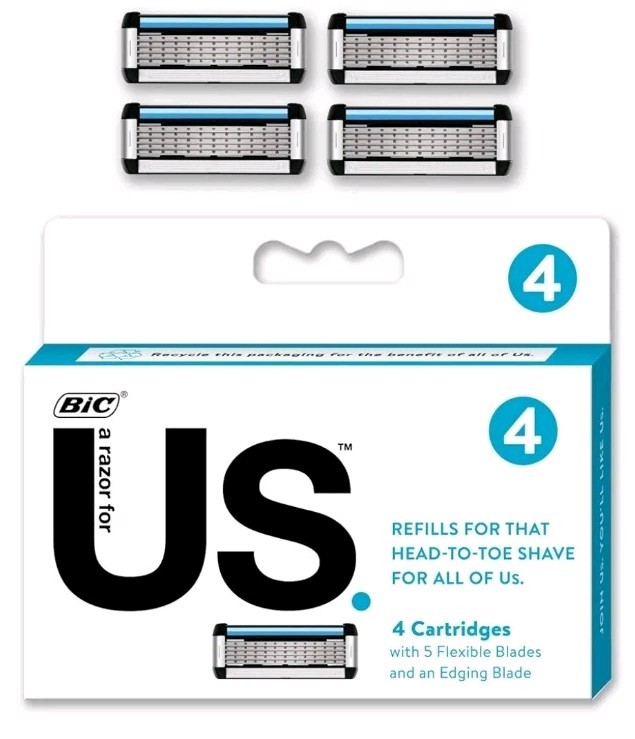 BIC Razor Refill Cartridges 4ct for US Shavers