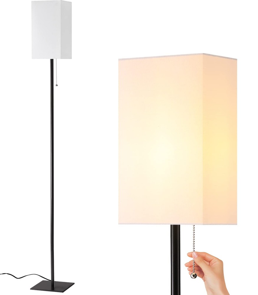 Floor Lamp for Living Room, Modern Standing Lamp Tall Lamp with Linen Shade, ...