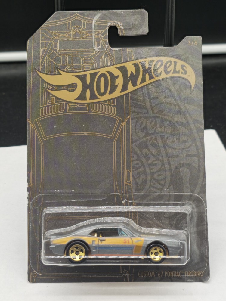 Hot Wheels Gray & Gold Custom '67 Pontiac Firebird 1:64 Die Cast #3 of 6