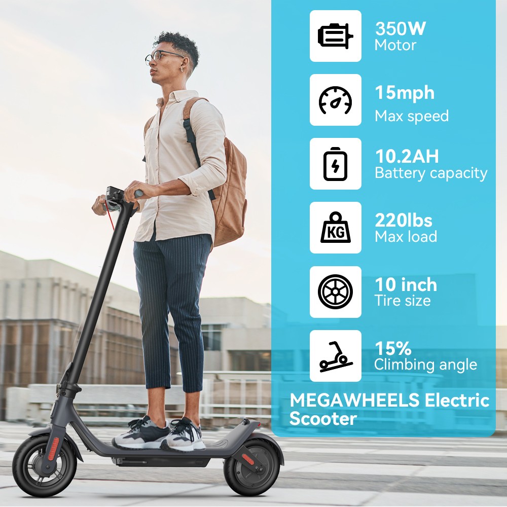 350W Electric Commuter Scooter with 30KM Long Range Battery