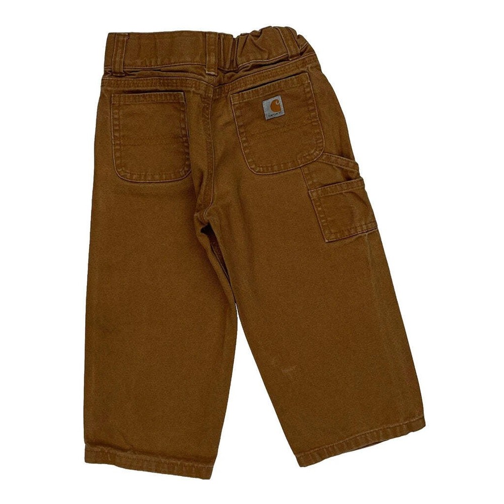 Age 2 Carhartt Double Knee Carpenter Pants - XS Brown Cotton
