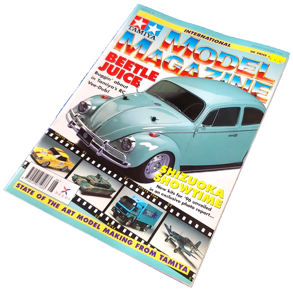 TAMIYA MODEL MAGAZINE: BEETLE JUICE AUGUST/SEPTEMBER 1996 NO. 55 SHIPS FREE