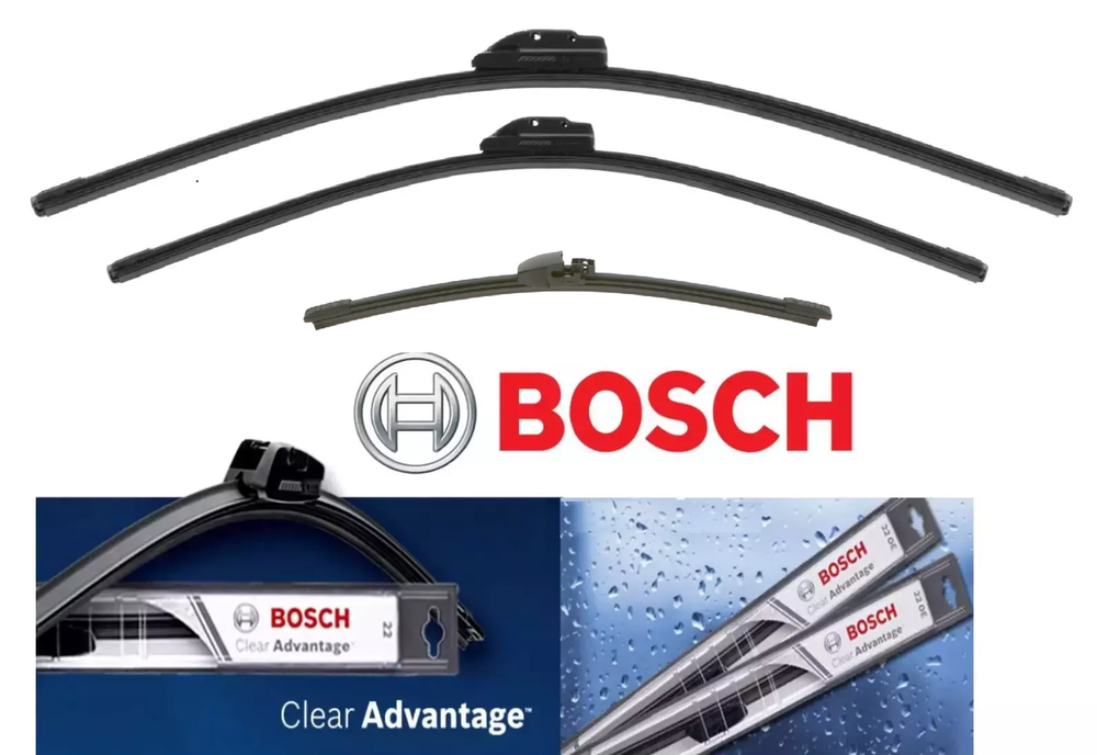 Bosch Wiper Blade Set of 3 Front & Rear for 2011-2019 Ford Explorer