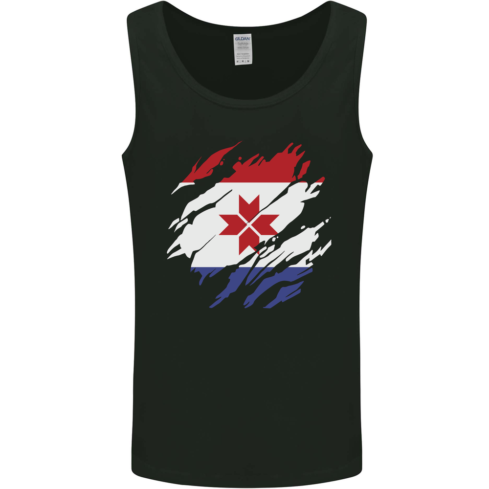 Torn Flag Mordovia Mens Vest Tank Top
