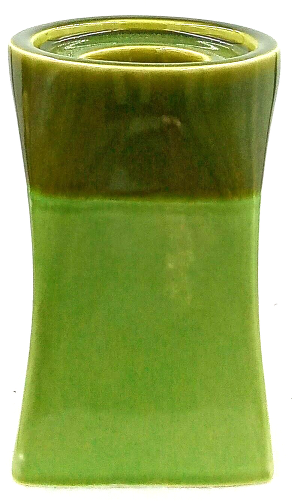 Square Ceramic Avocado Mint Tealight Candle Holder by Partylite