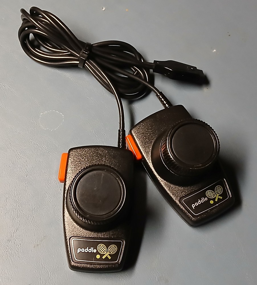 Atari 2600 CX-30 Original Paddles Jitter-Free Clean Tested & Working READ!!
