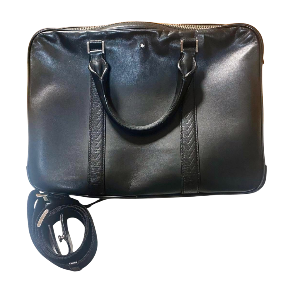 Montblanc for BMW Document Bag Briefcase Black 2way Used