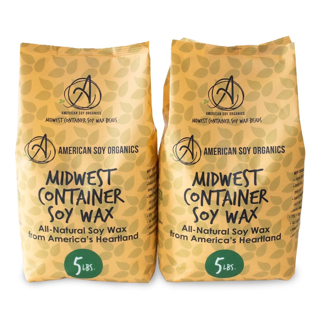 100% Midwest Soy Wax Beads for Candle Making - Natural Candle Making Supplies...