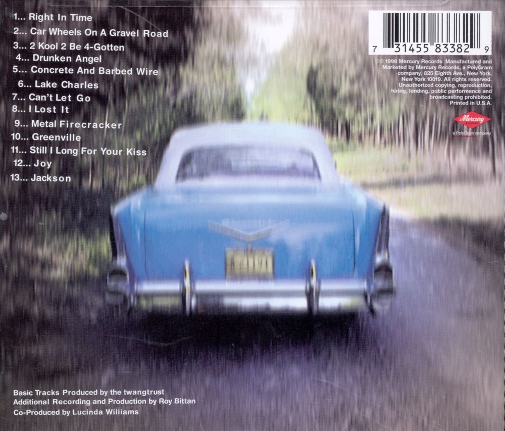 LUCINDA WILLIAMS CAR WHEELS ON A GRAVEL ROAD NEW CD