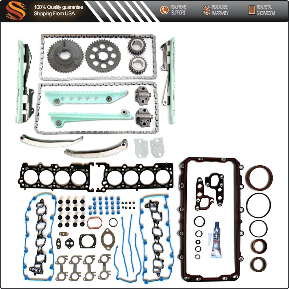 1999-2000 Ford Mustang GT 4.6L Full Gasket & Timing Chain Kit