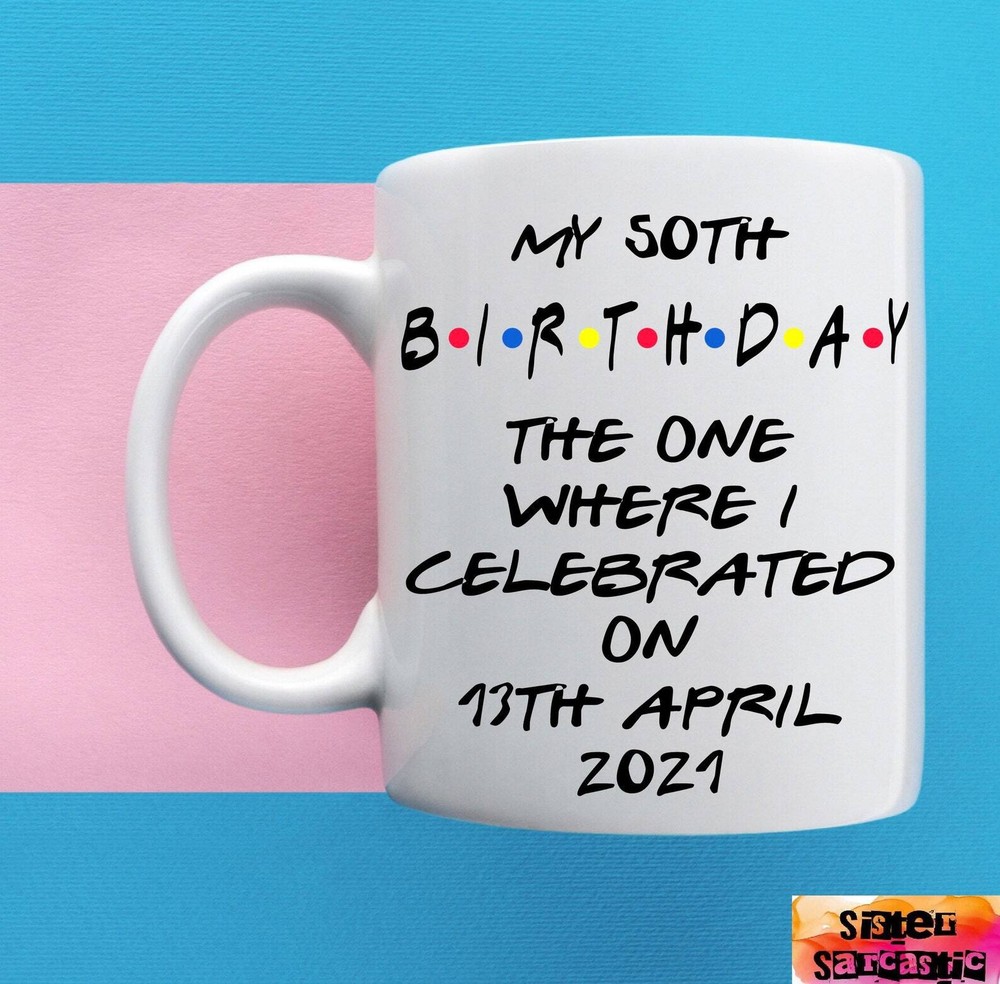 Friends Theme Mug Personalised Customised Lockdown Birthday Wedding Christmas