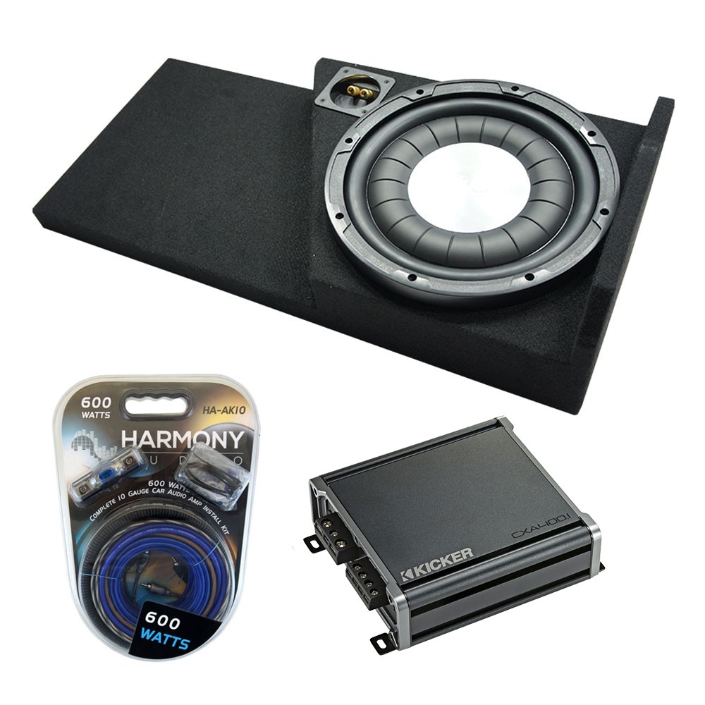 2014-2018 Chevy Silverado Double Cab HA-F124 12-Inch Subwoofer Box with CXA400.1 Amp