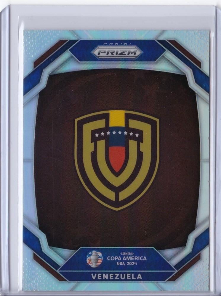 2024 Panini Prizm CONMEBOL Copa America - Team Badges Silver Prizm #10 Venezuela