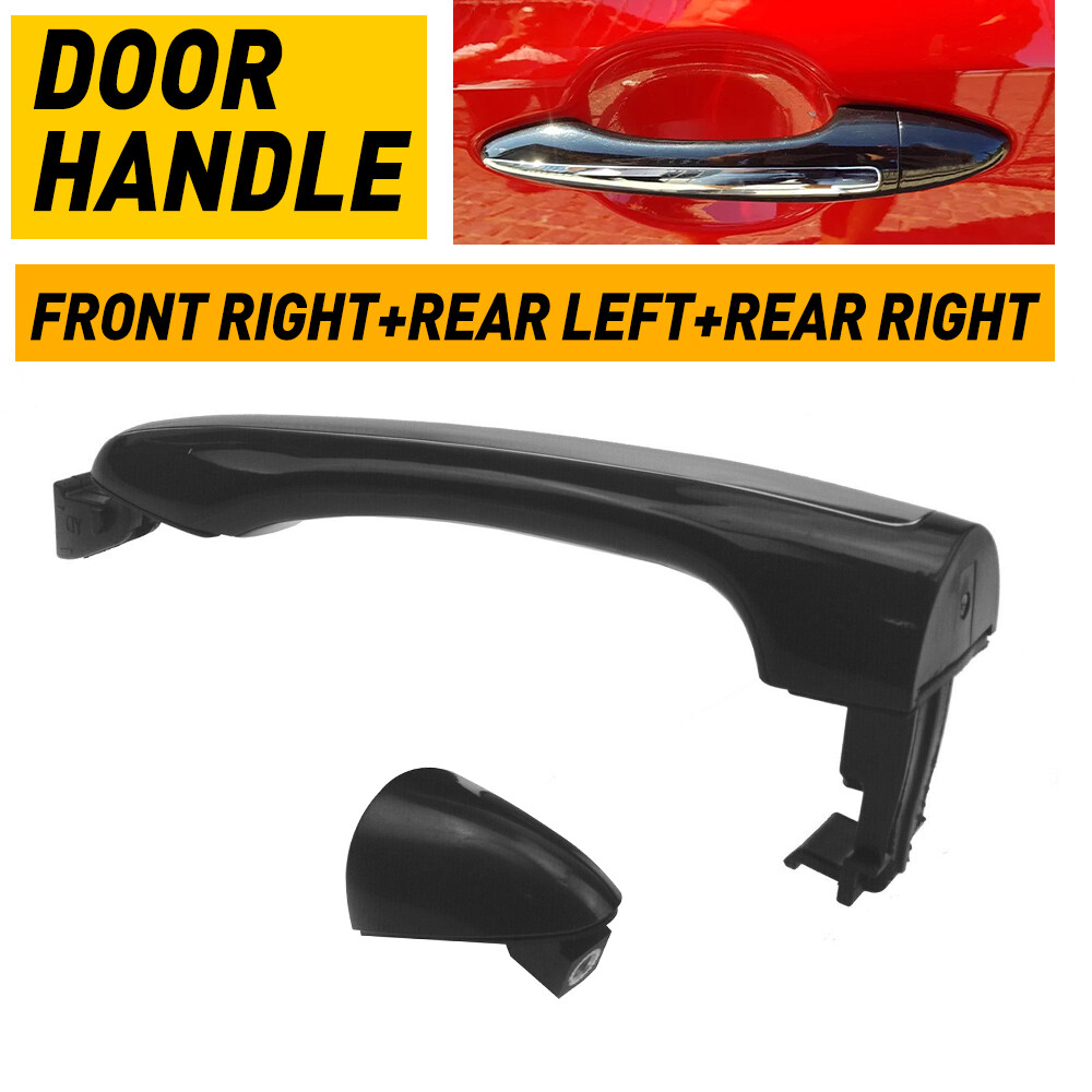 fits Kia Forte Outside Outer Exterior Door Handle Primed Black Rear Left Side
