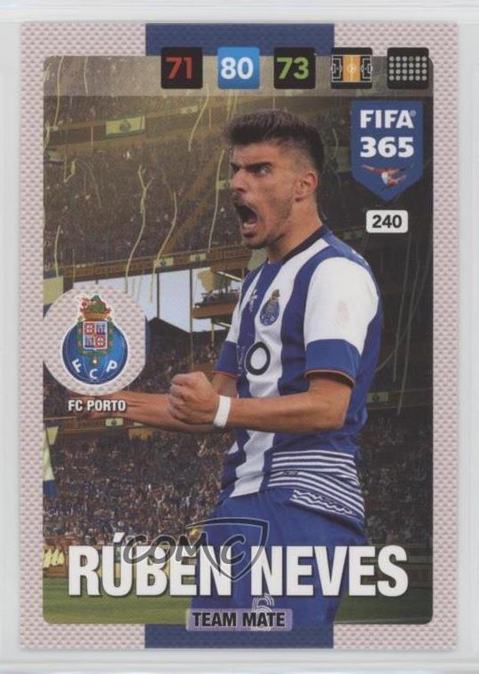 2016-17 Panini Adrenalyn XL Fifa 365 Nordic Edition Team Mate Ruben Neves #240