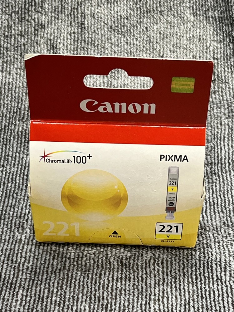 GENUINE CANON CLI-221Y 221 YL YEL PIXMA INK CARTRIDGE TANK OEM NEW IN BOX