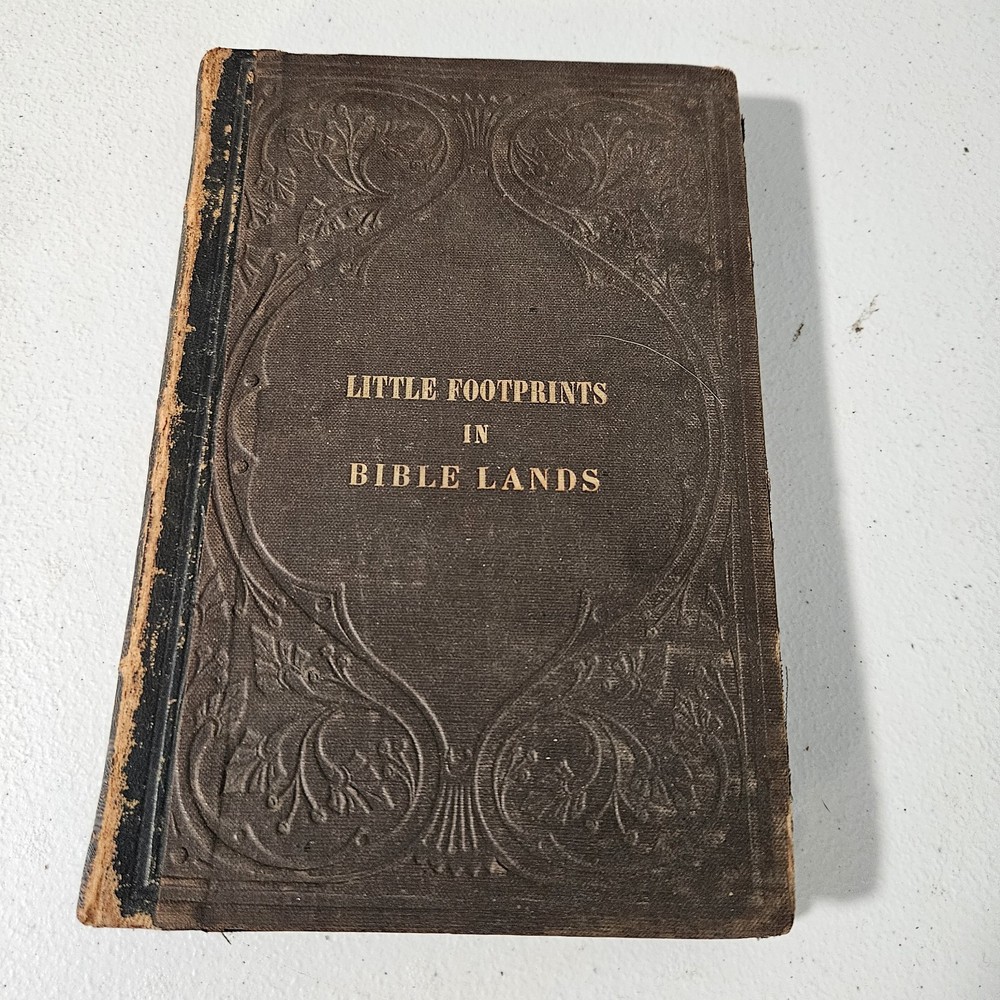 Little Footprints In Bible Lands By J. H. Vincent 1861 HC Book Bible Lessons