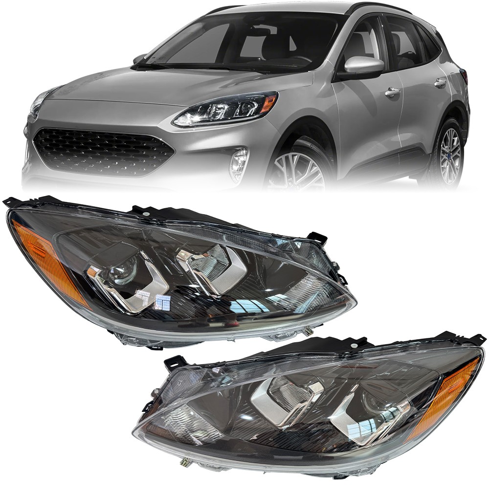 Left+Right Full LED Headlight Assembly For 2020-2023 Ford Escape SE/SEL HEADLAMP