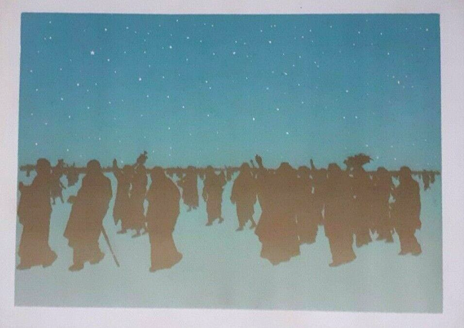 Henri Riviere Jesus and The Women Biblical Lithograph Print C1890 Antique Art