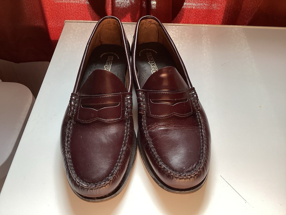 Men's Dexter Penny Loafers Size 8.5 EE in Dark Brown Leather