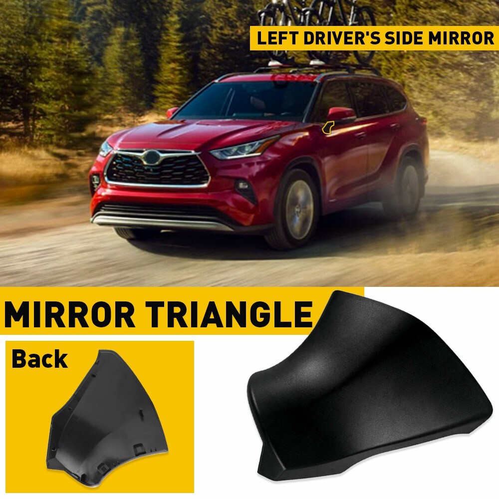 Left Driver Side Rearview Mirror Triangle Base Cover For Toyota Highlande M