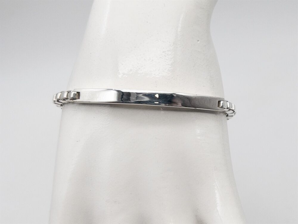 RARE Tiffany & Co ID BAR Sterling Silver Bracelet COOL