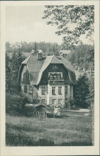 Ansichtskarte Ober-Schreiberhau Riesengebirge Pension Maiglöckchen (Nr.9407) -II