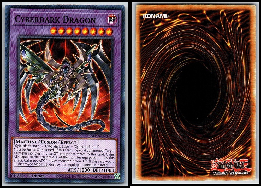CYBERDARK DRAGON SDCS-EN045 1st Edition Yu-Gi-Oh Ultra Rare Card